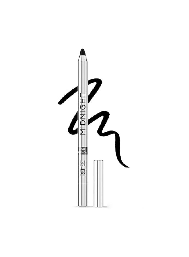 RENEE Madness Ph Lipstick 3gm - Black Lipstick With Glossy Pink Payoff and RENEE Midnight Kohl Pencil - Smudgeproof and Waterproof Kajal - 1.5Gm - Image 3